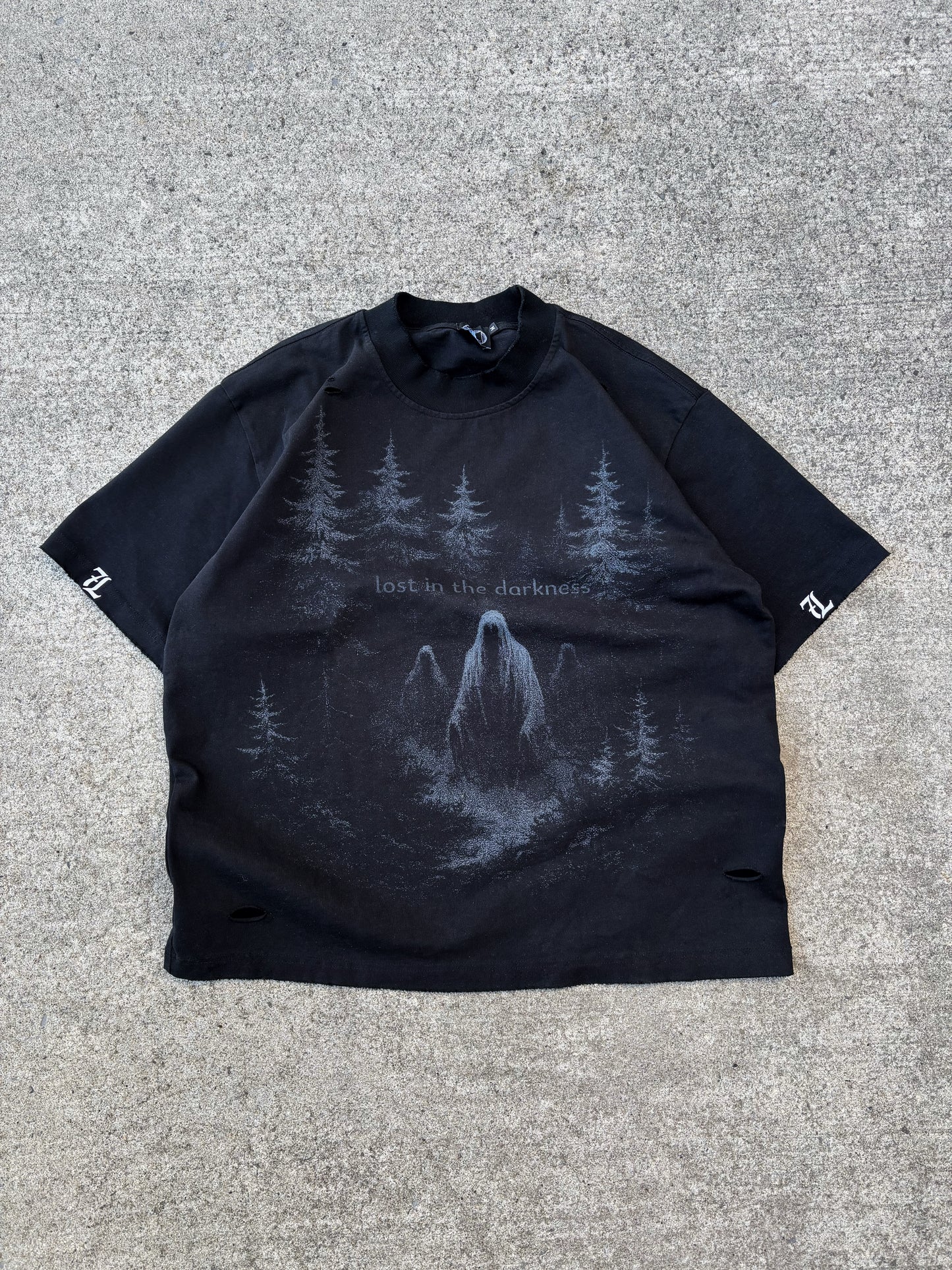 "lost in the darkness" boxy tee